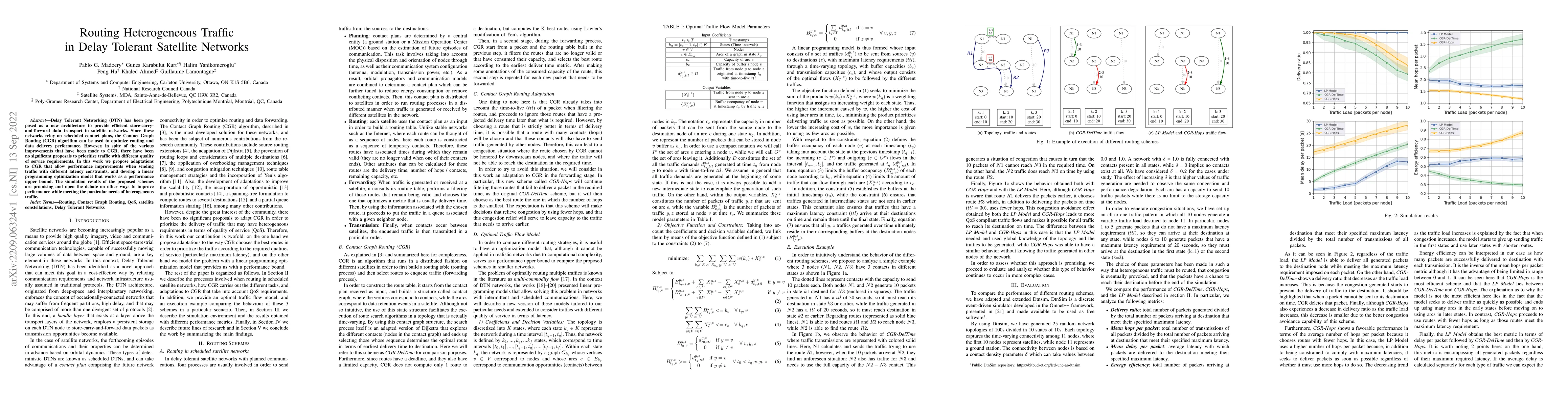 Thumbnail for Routing heterogeneous traffic in delay tolerant satellite networks