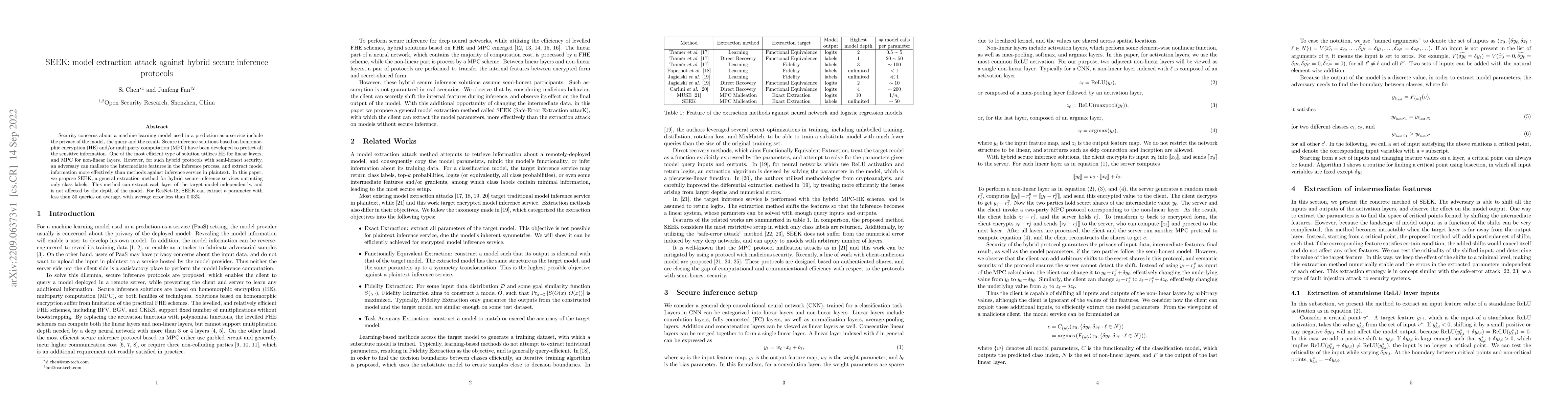 Thumbnail for SEEK: model extraction attack against hybrid secure inference protocols
