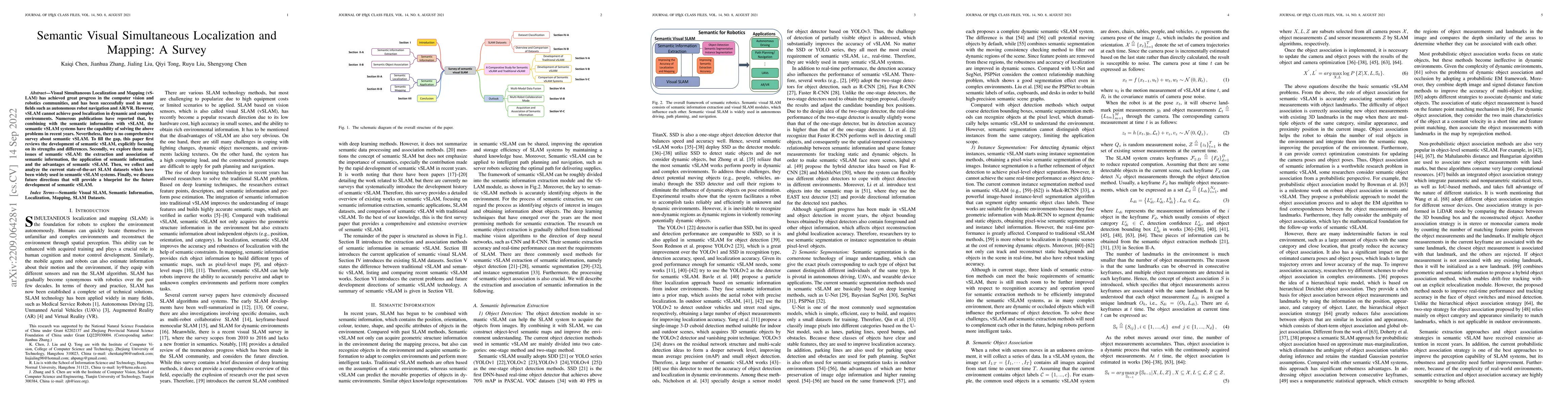 Thumbnail for Semantic Visual Simultaneous Localization and Mapping: A Survey