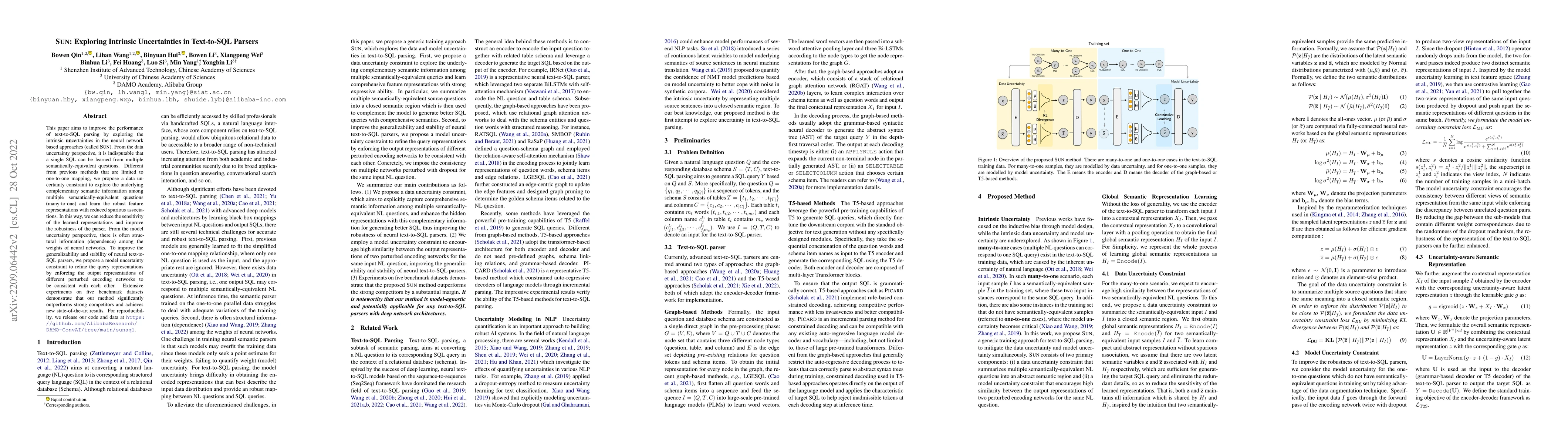 Thumbnail for SUN: Exploring Intrinsic Uncertainties in Text-to-SQL Parsers