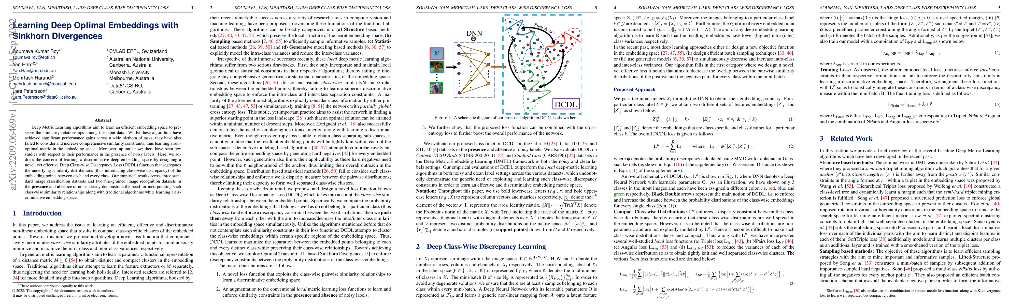 Thumbnail for Learning Deep Optimal Embeddings with Sinkhorn Divergences