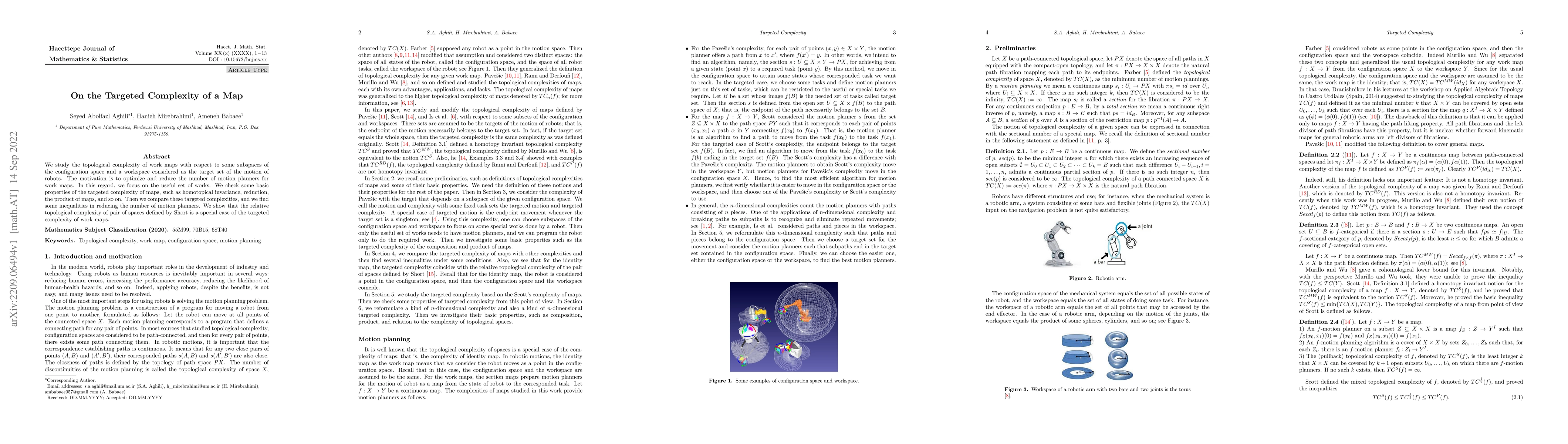 Thumbnail for On the Targeted Complexity of a Map