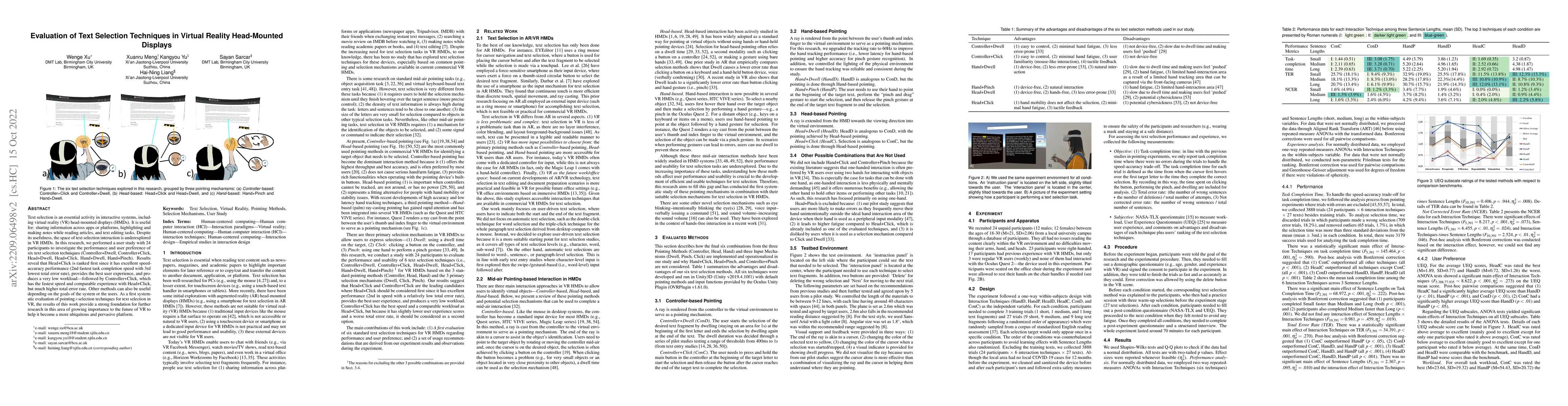 Thumbnail for Evaluation of Text Selection Techniques in Virtual Reality Head-Mounted
  Displays