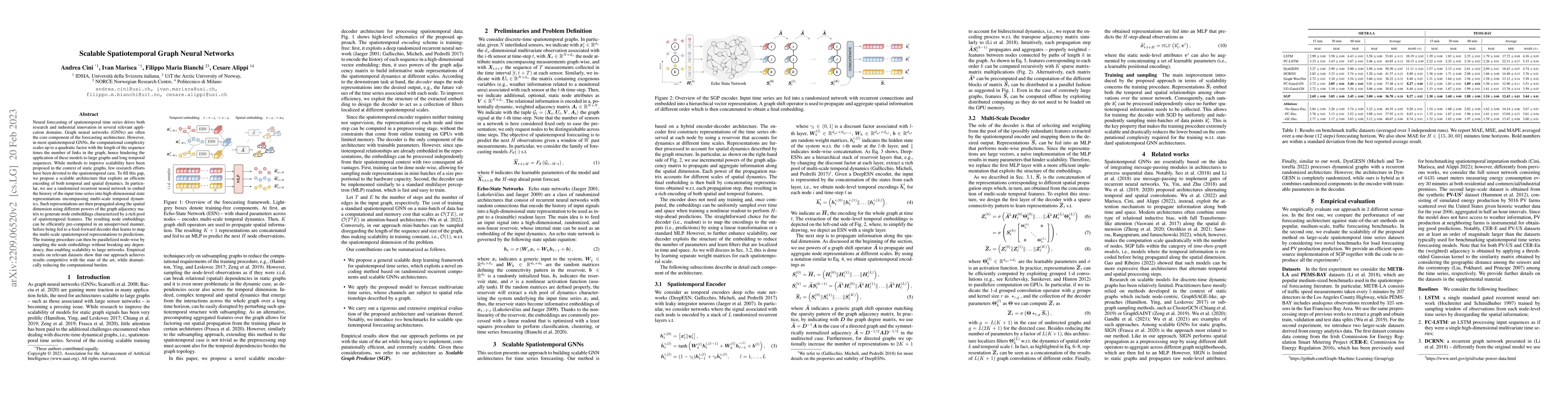 Thumbnail for Scalable Spatiotemporal Graph Neural Networks