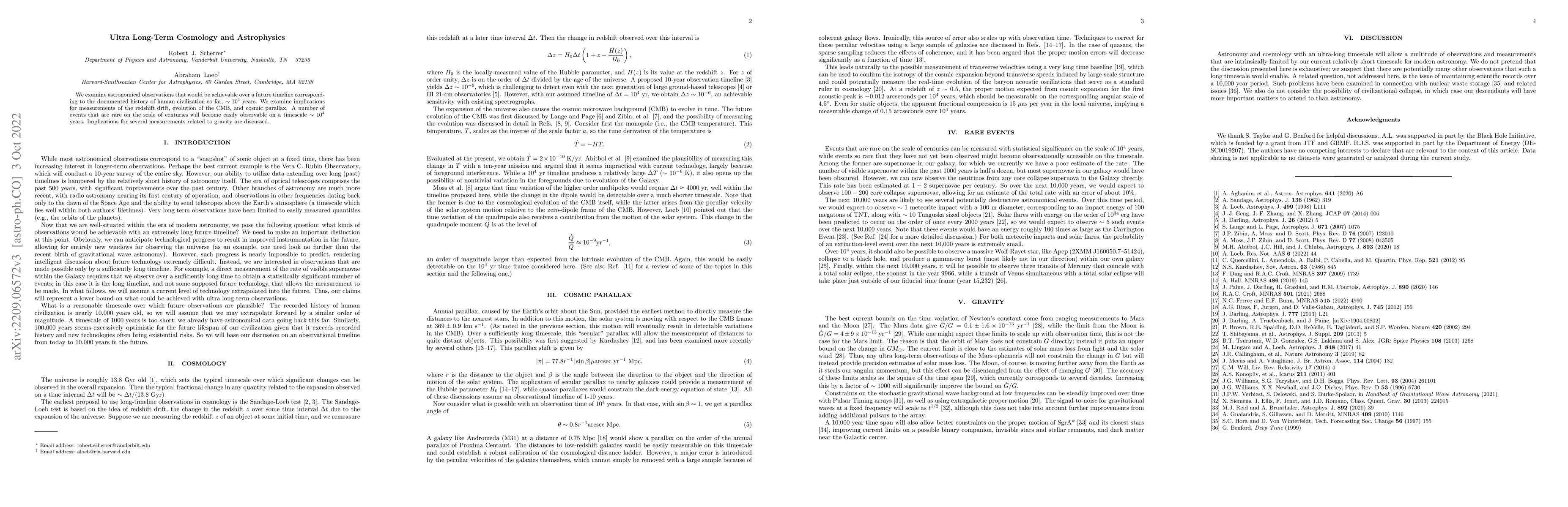 Thumbnail for Ultra Long-Term Cosmology and Astrophysics