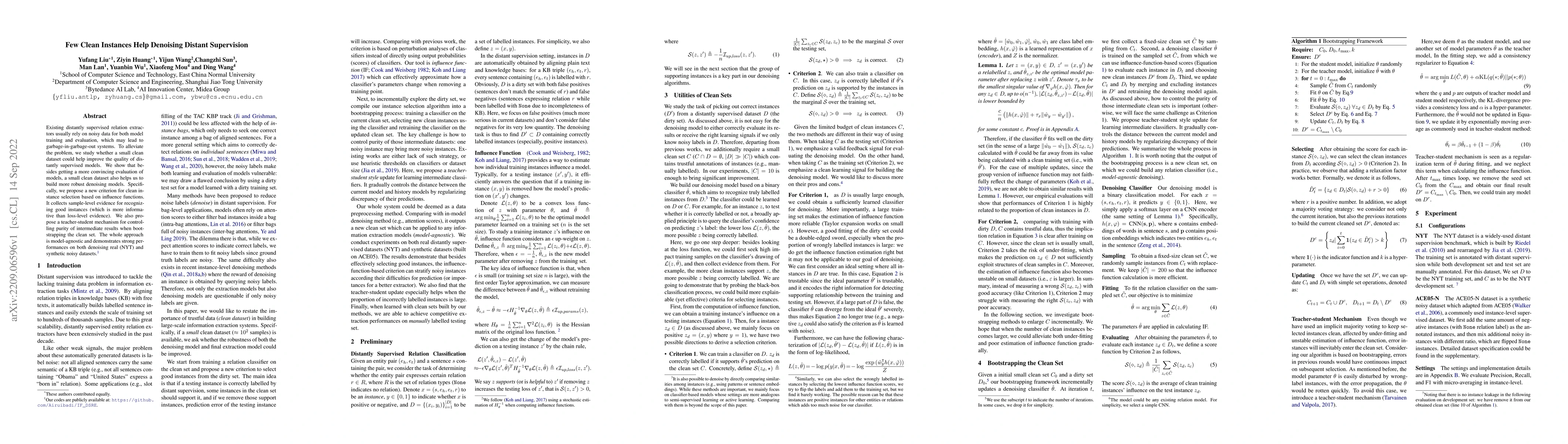 Thumbnail for Few Clean Instances Help Denoising Distant Supervision