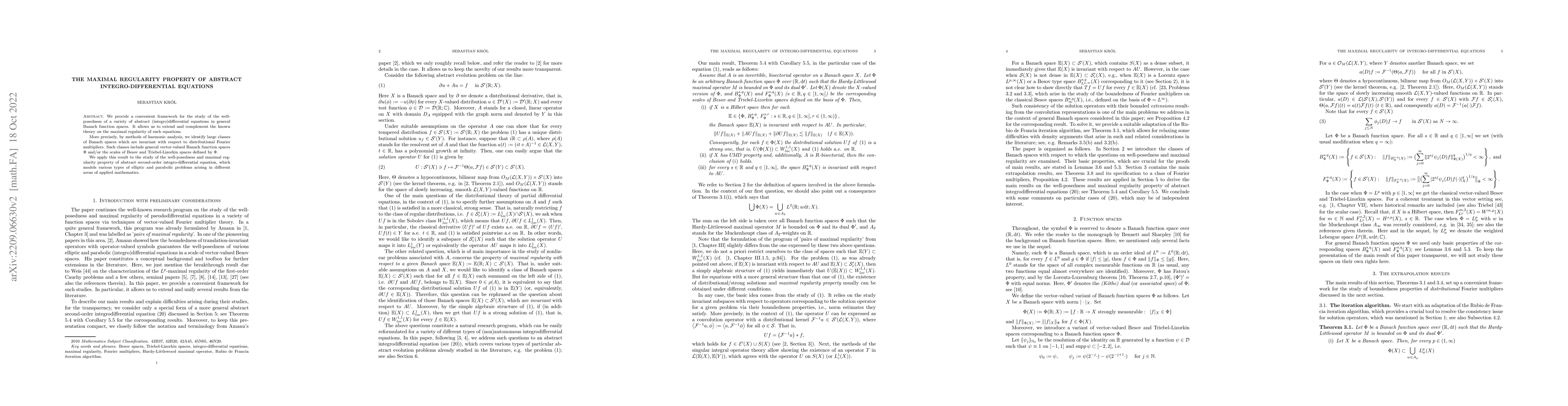Thumbnail for The maximal regularity property of abstract integro-differential
  equations