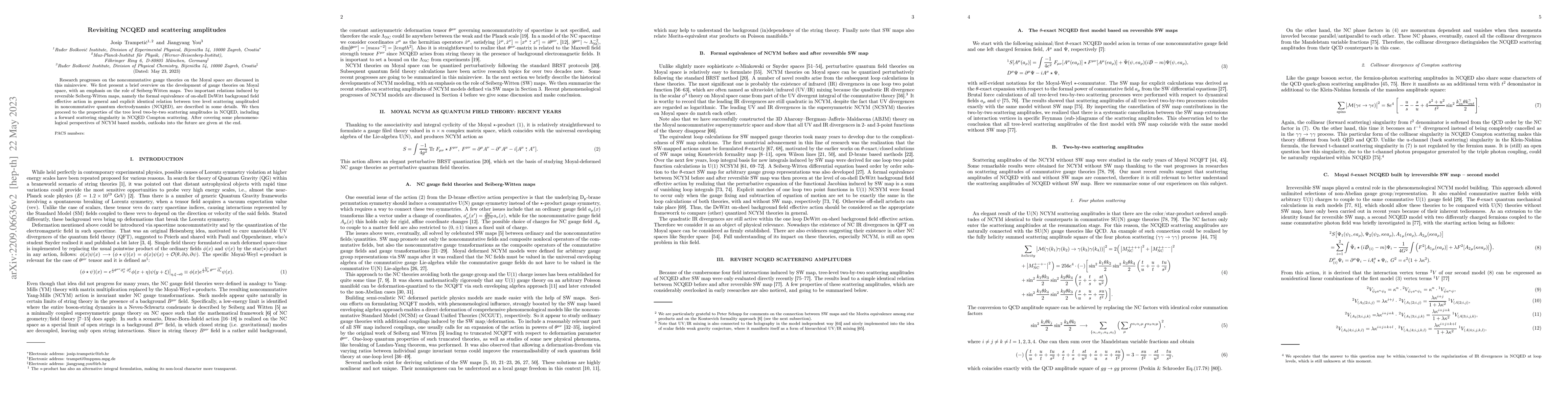 Thumbnail for Revisiting NCQED and scattering amplitudes