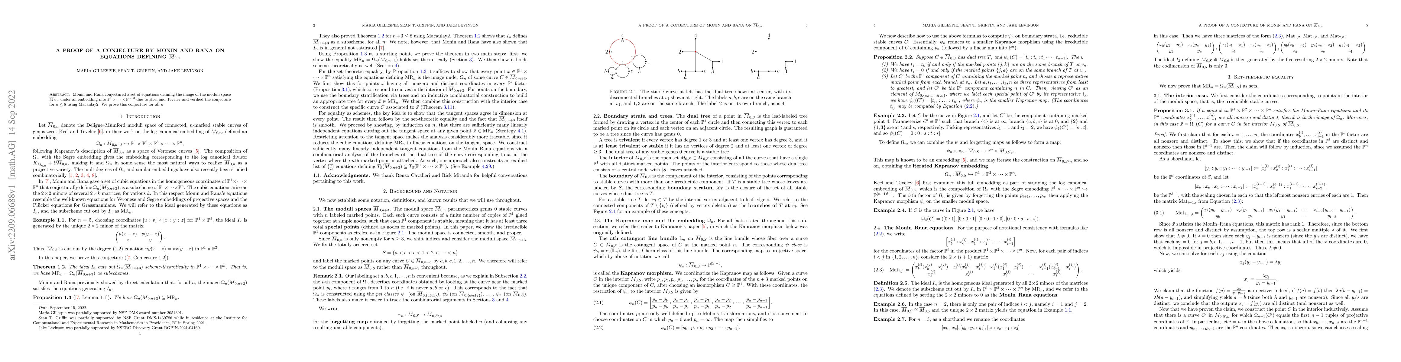 Thumbnail for A proof of a conjecture by Monin and Rana on equations defining
  $\bar{M}_{0,n}$