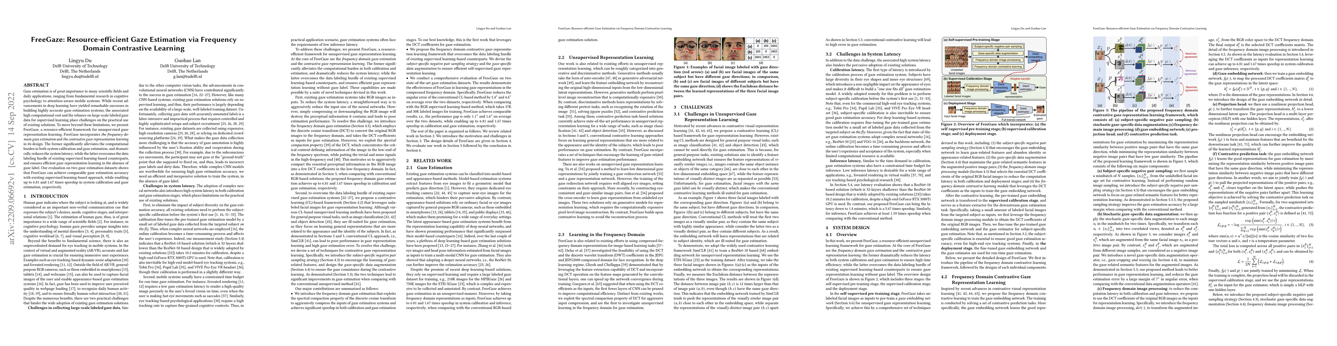 Thumbnail for FreeGaze: Resource-efficient Gaze Estimation via Frequency Domain
  Contrastive Learning