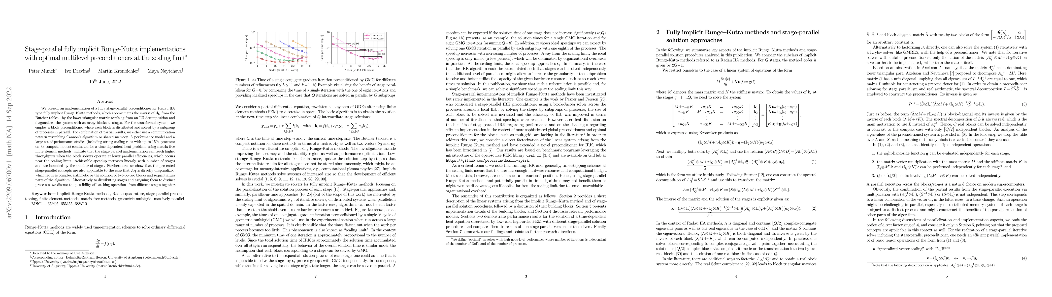 Thumbnail for Stage-parallel fully implicit Runge-Kutta implementations with optimal
  multilevel preconditioners at the scaling limit