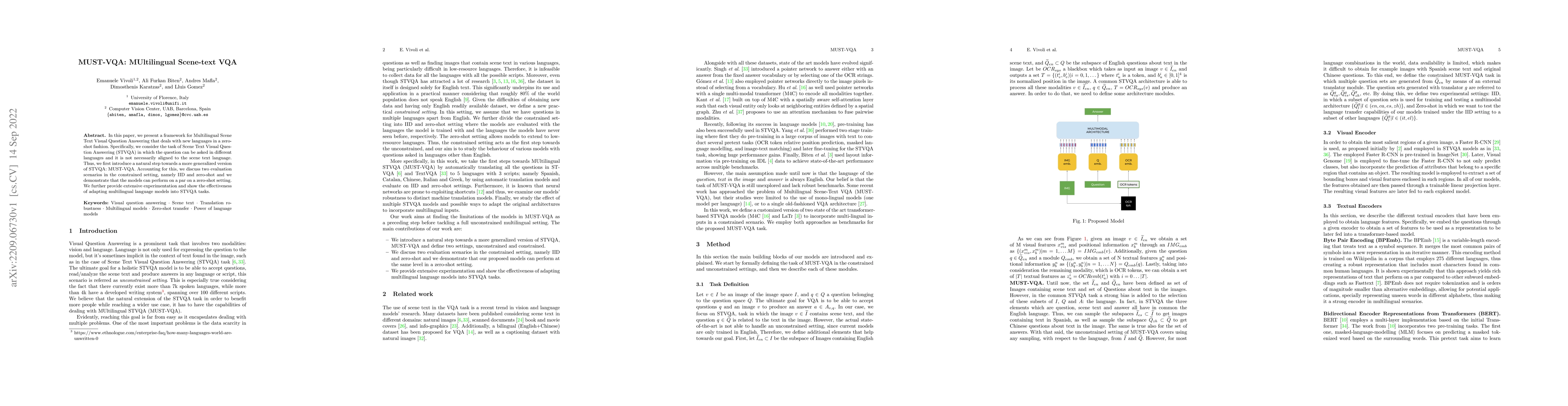 Thumbnail for MUST-VQA: MUltilingual Scene-text VQA