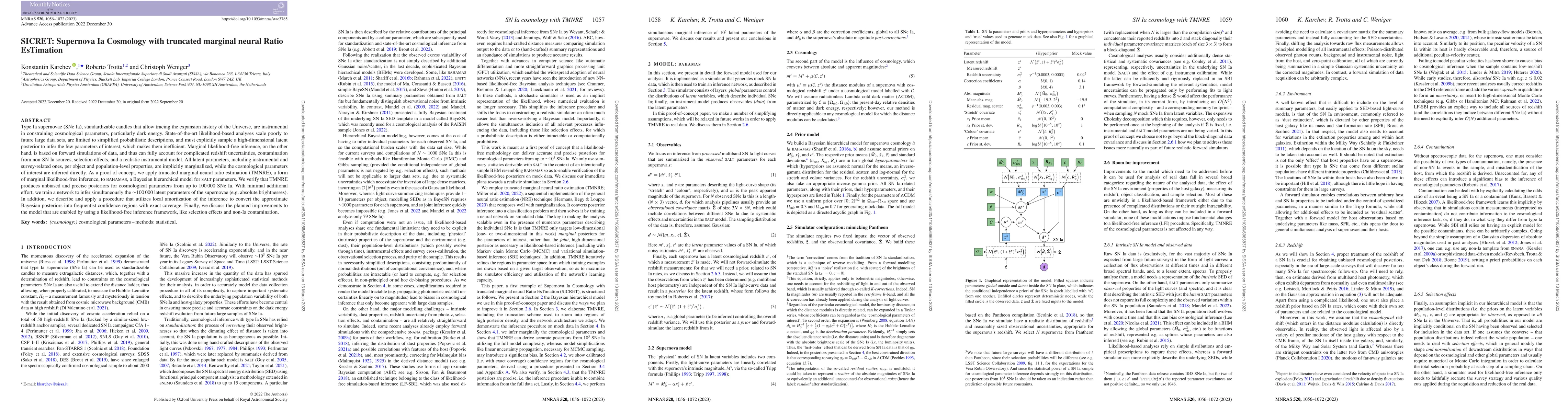 Thumbnail for SICRET: Supernova Ia Cosmology with truncated marginal neural Ratio
  EsTimation