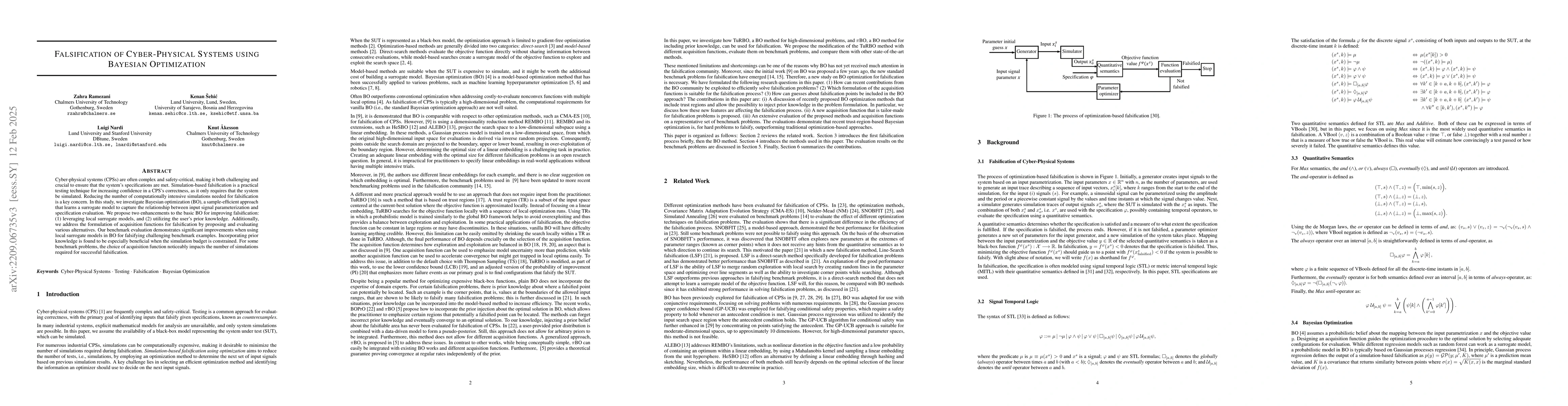 Thumbnail for Falsification of Cyber-Physical Systems using Bayesian Optimization