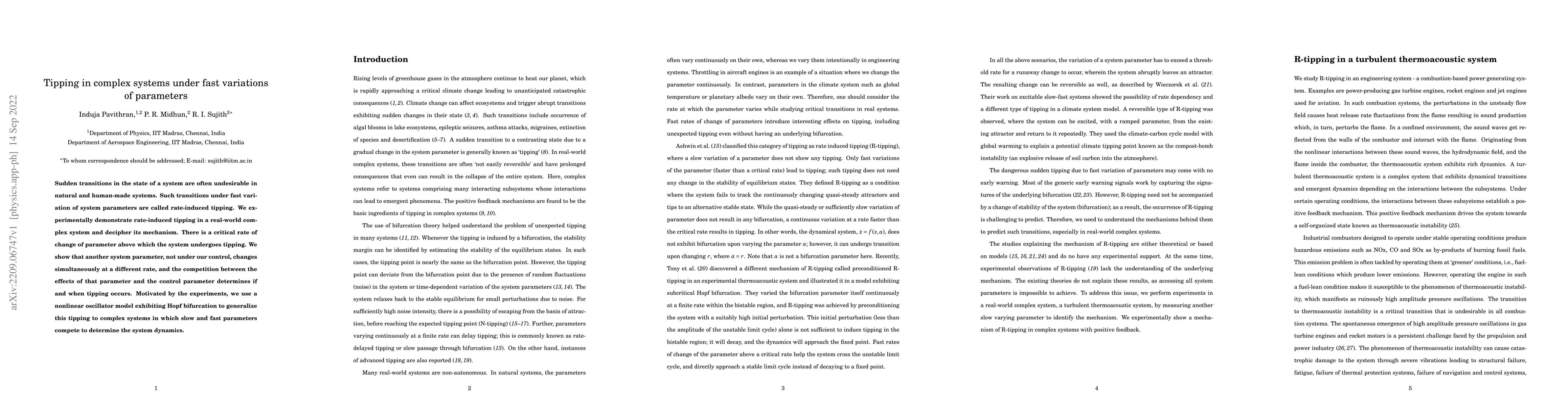 Thumbnail for Tipping in complex systems under fast variations of parameters