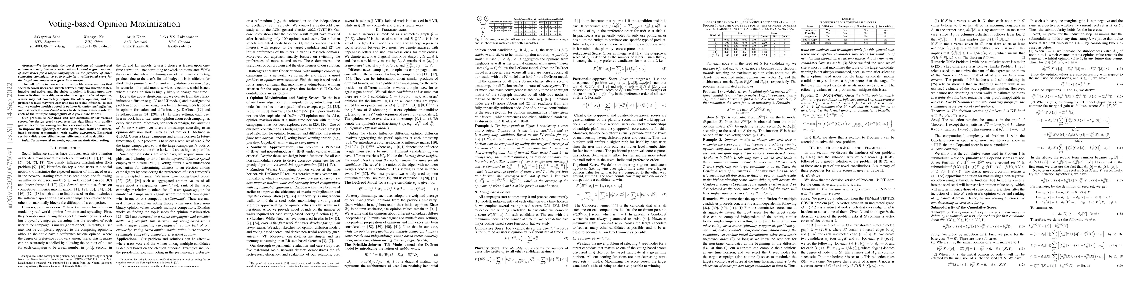 Thumbnail for Voting-based Opinion Maximization