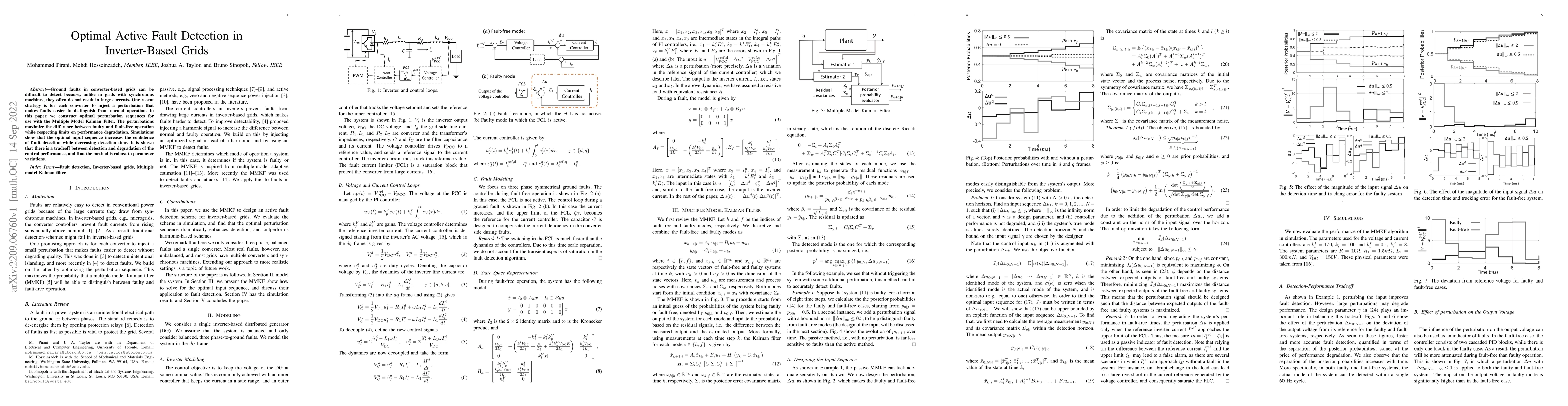 Thumbnail for Optimal Active Fault Detection in Inverter-Based Grids