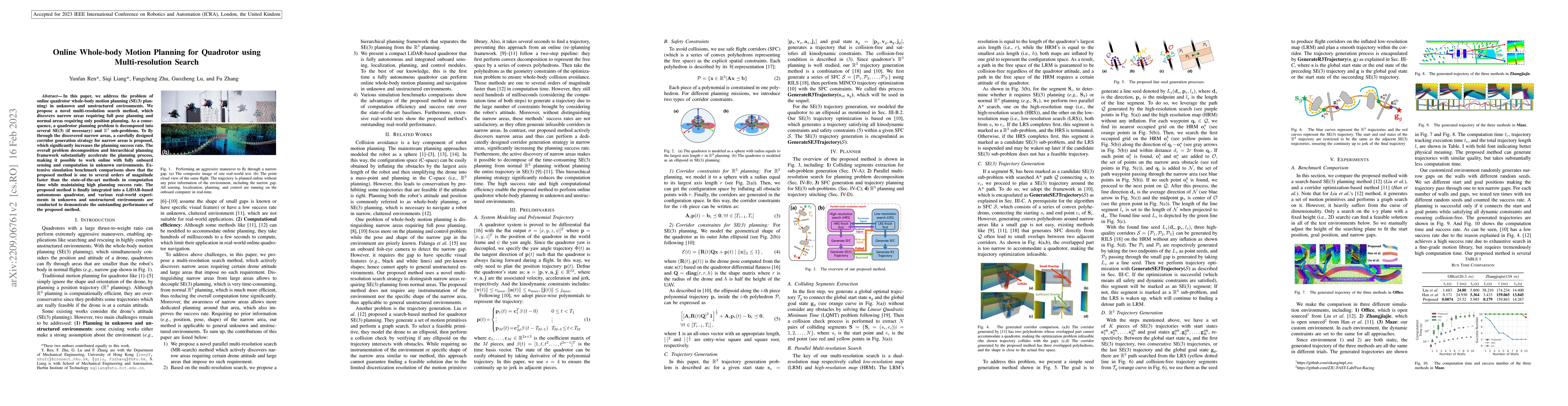 Thumbnail for Online Whole-body Motion Planning for Quadrotor using Multi-resolution
  Search