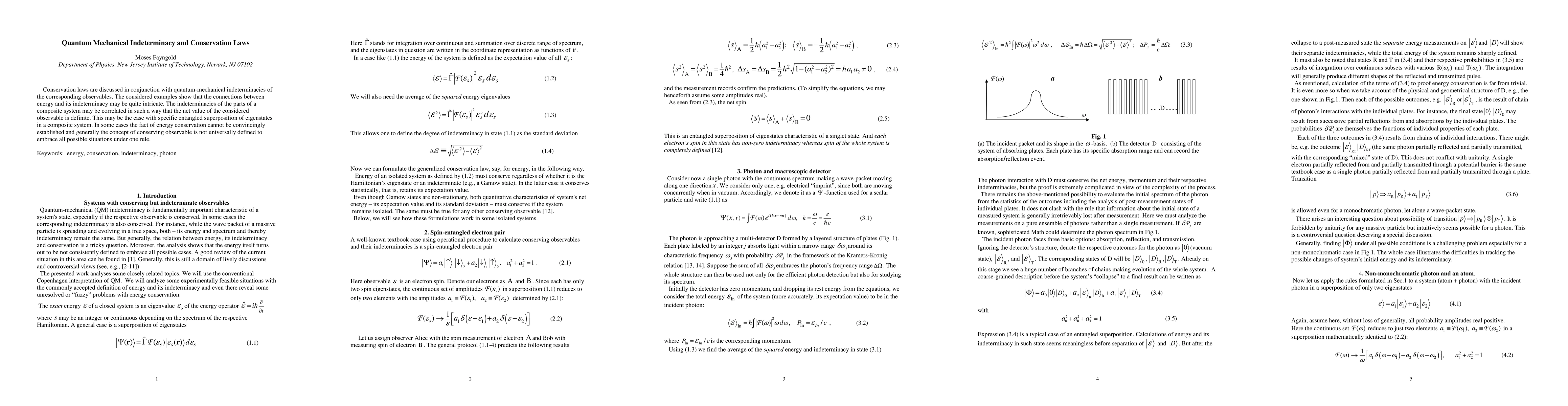 Thumbnail for Quantum Mechanical Indeterminacy and Conservation Laws