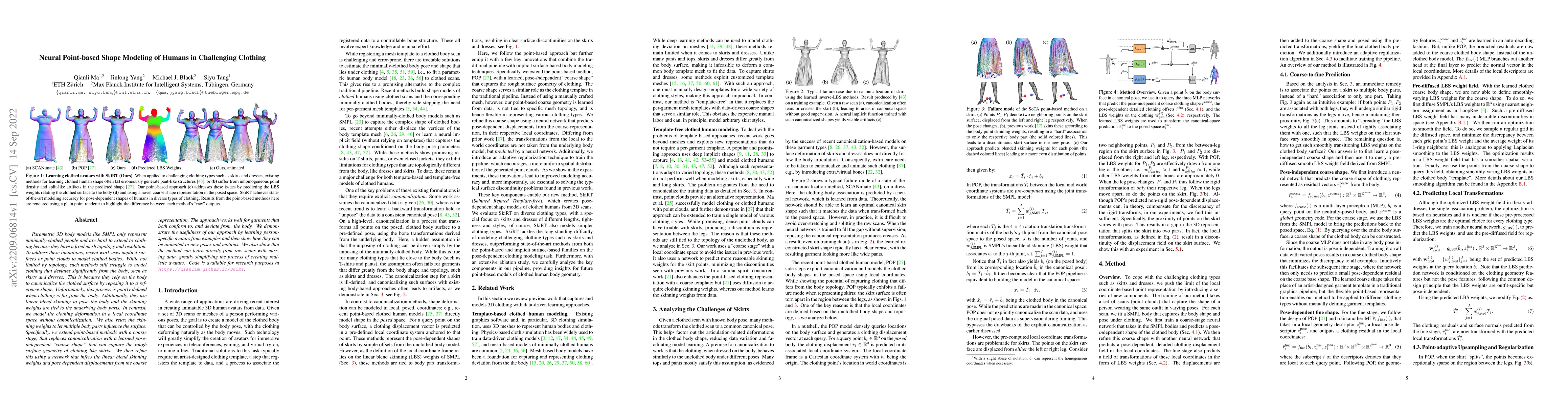 Thumbnail for Neural Point-based Shape Modeling of Humans in Challenging Clothing