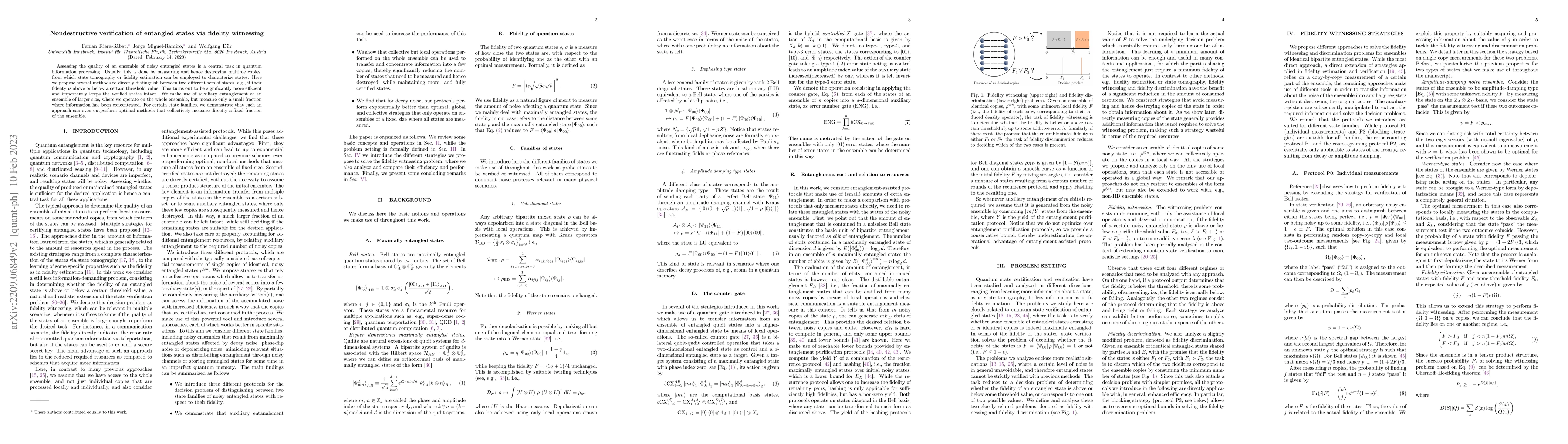 Thumbnail for Nondestructive Verification of Entangled States via Fidelity Witnessing