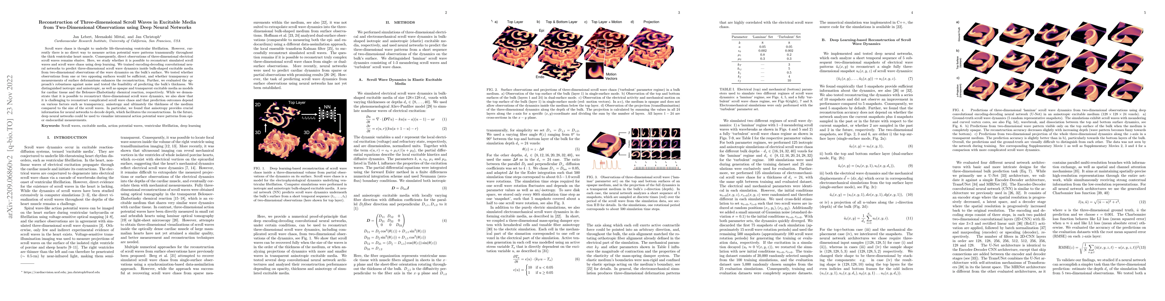 Thumbnail for Reconstruction of Three-dimensional Scroll Waves in Excitable Media from
  Two-Dimensional Observations using Deep Neural Networks
