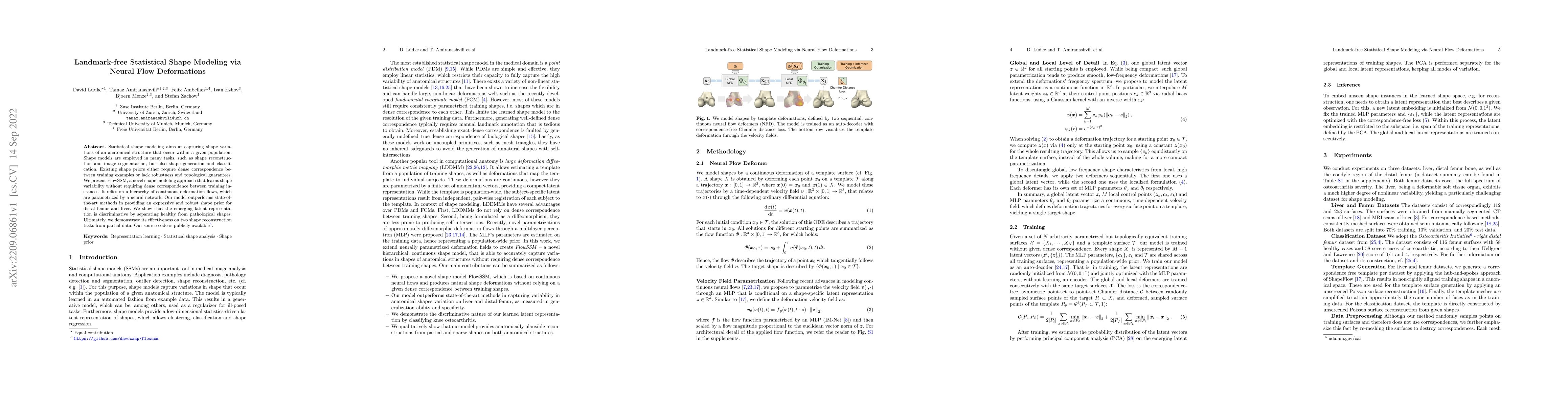 Thumbnail for Landmark-free Statistical Shape Modeling via Neural Flow Deformations
