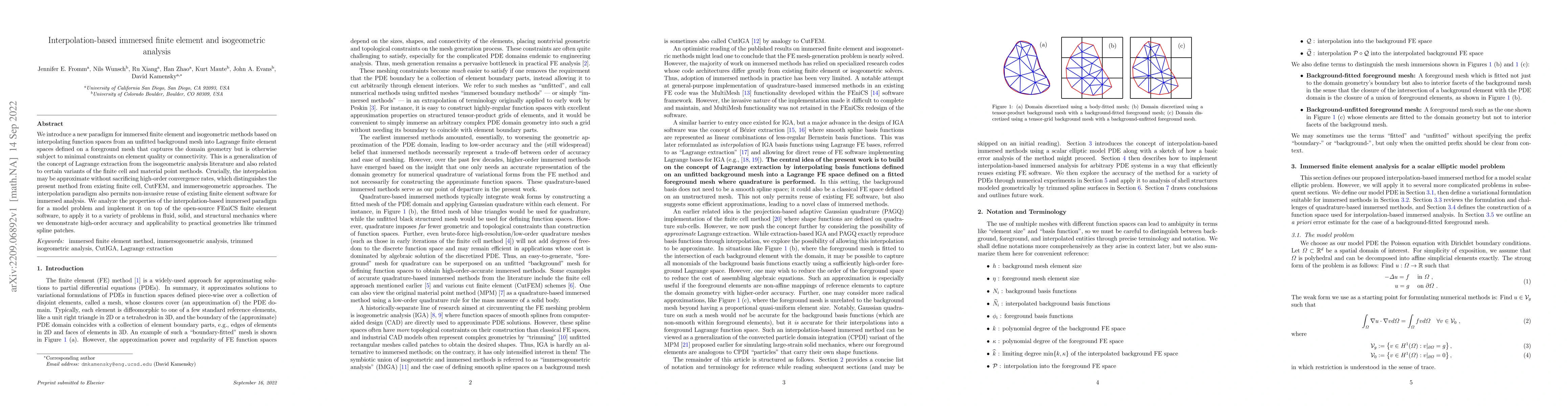 Thumbnail for Interpolation-based immersed finite element and isogeometric analysis