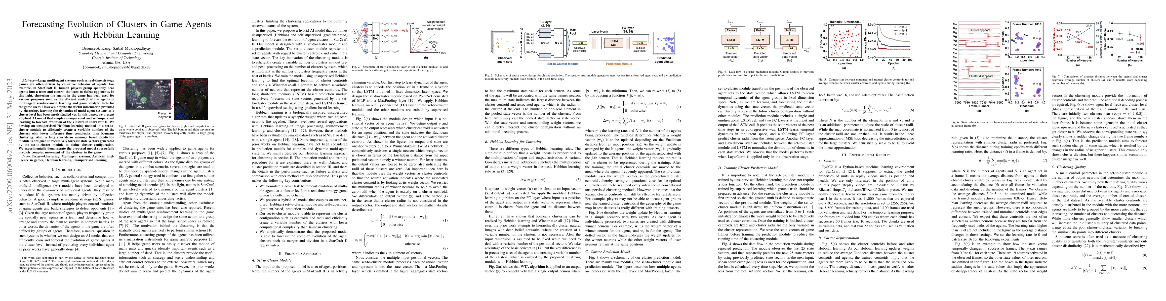 Thumbnail for Forecasting Evolution of Clusters in Game Agents with Hebbian Learning
