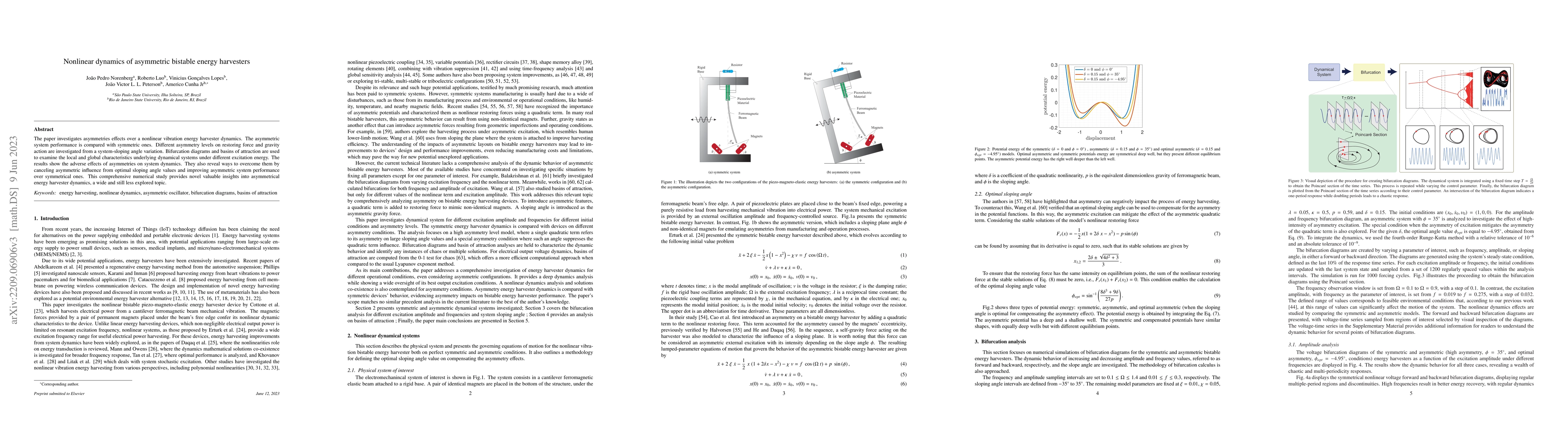 Thumbnail for Nonlinear dynamics of asymmetric bistable energy harvesters