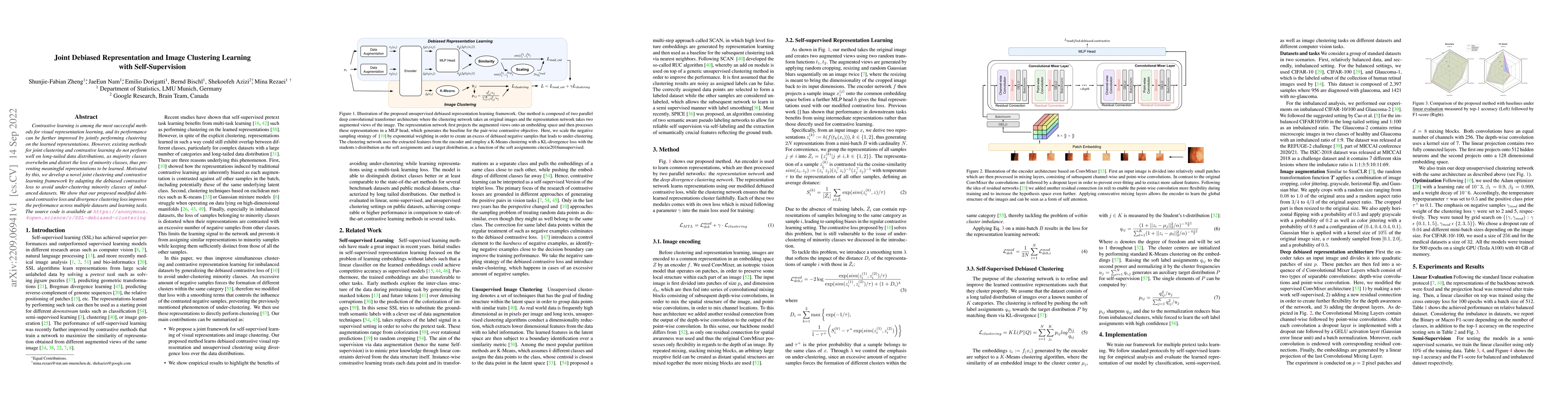 Thumbnail for Joint Debiased Representation and Image Clustering Learning with
  Self-Supervision