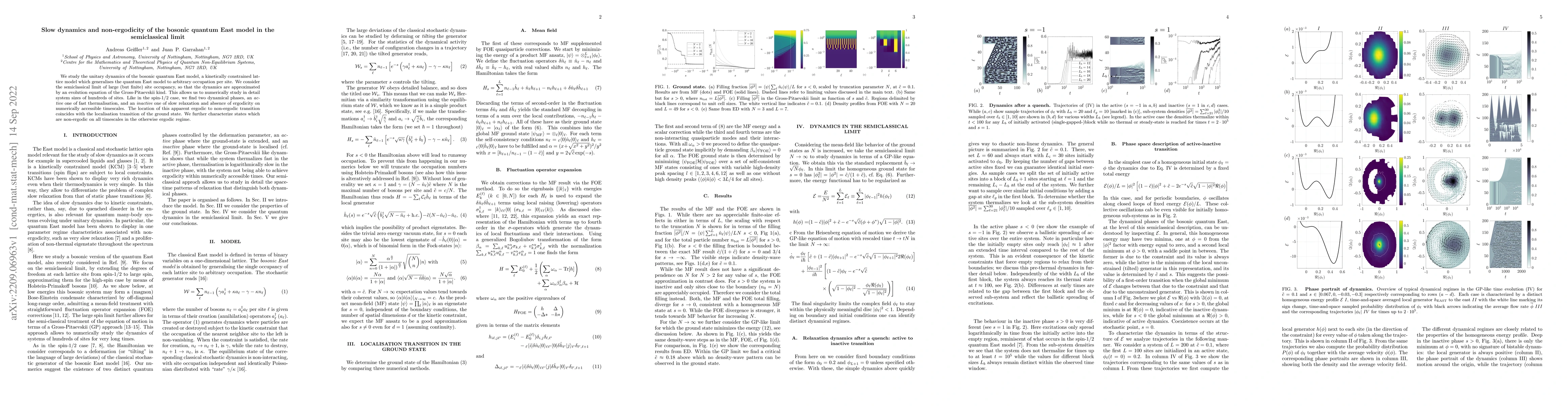 Thumbnail for Slow dynamics and non-ergodicity of the bosonic quantum East model in
  the semiclassical limit