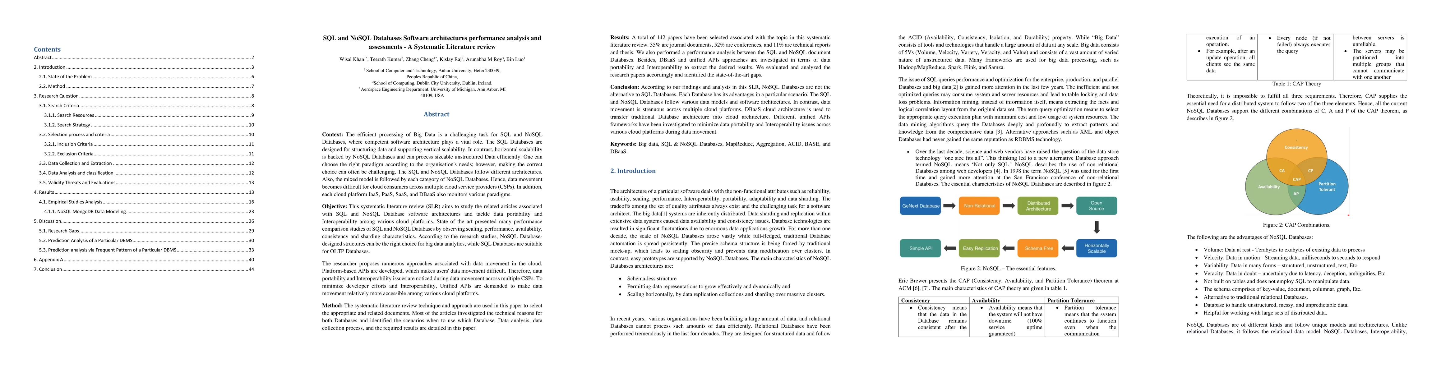 Thumbnail for SQL and NoSQL Databases Software architectures performance analysis and
  assessments -- A Systematic Literature review