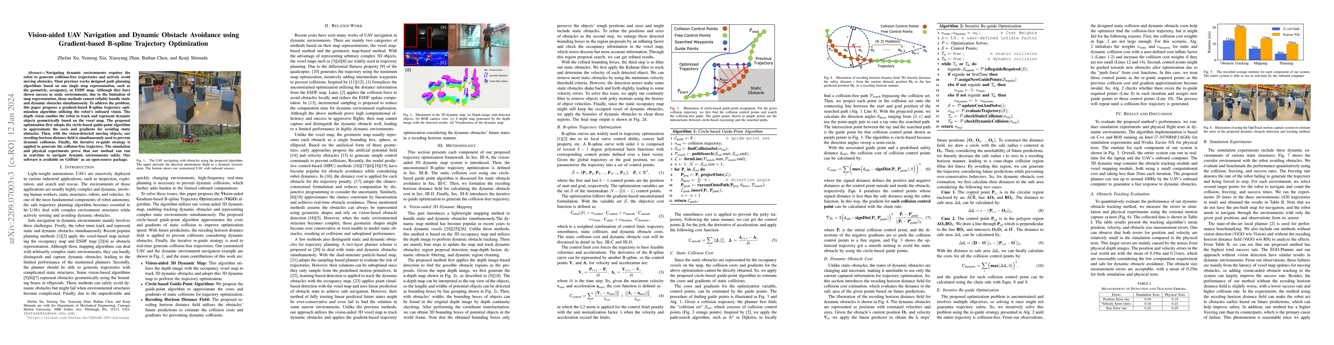 Thumbnail for Vision-aided UAV navigation and dynamic obstacle avoidance using
  gradient-based B-spline trajectory optimization