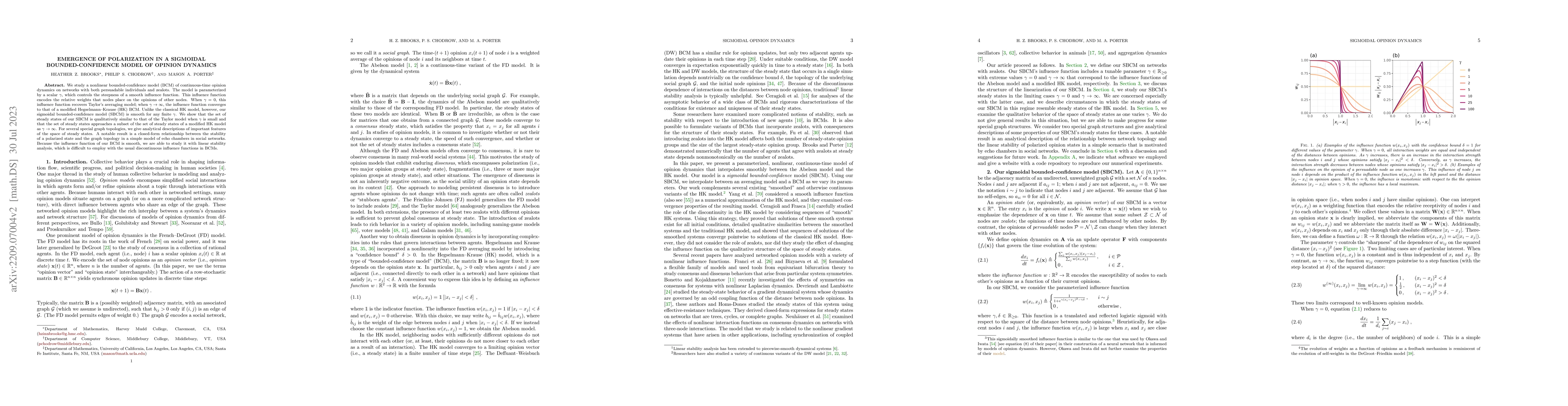 Thumbnail for Emergence of polarization in a sigmoidal bounded-confidence model of
  opinion dynamics