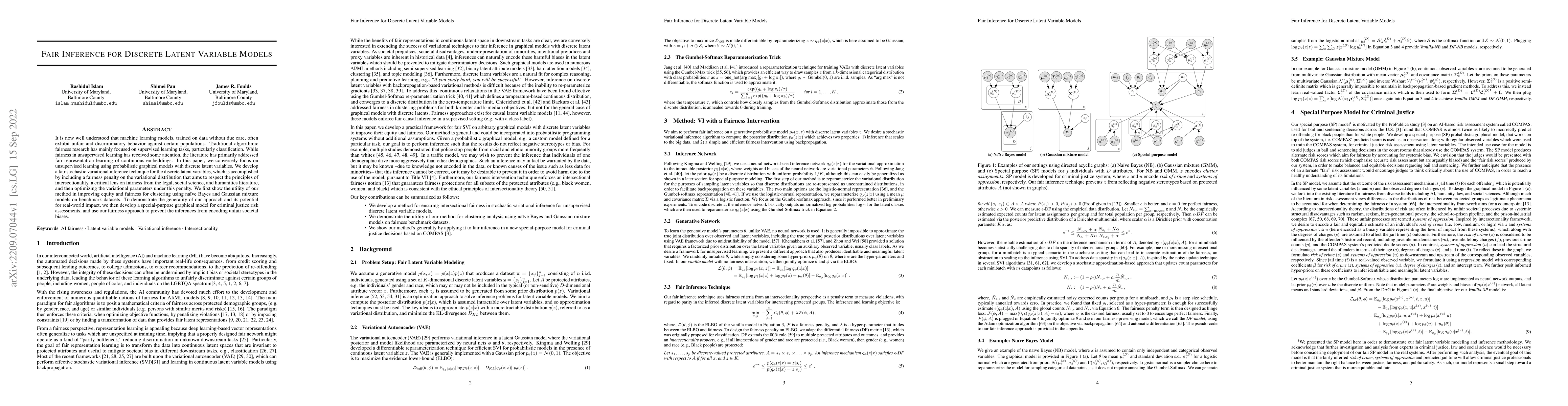 Thumbnail for Fair Inference for Discrete Latent Variable Models