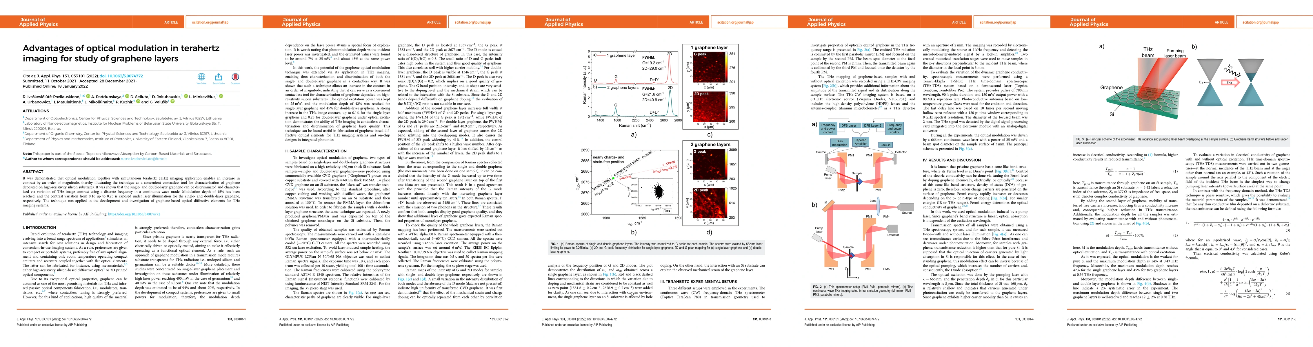 Thumbnail for Advantages of optical modulation in terahertz imaging for study of
  graphene layers