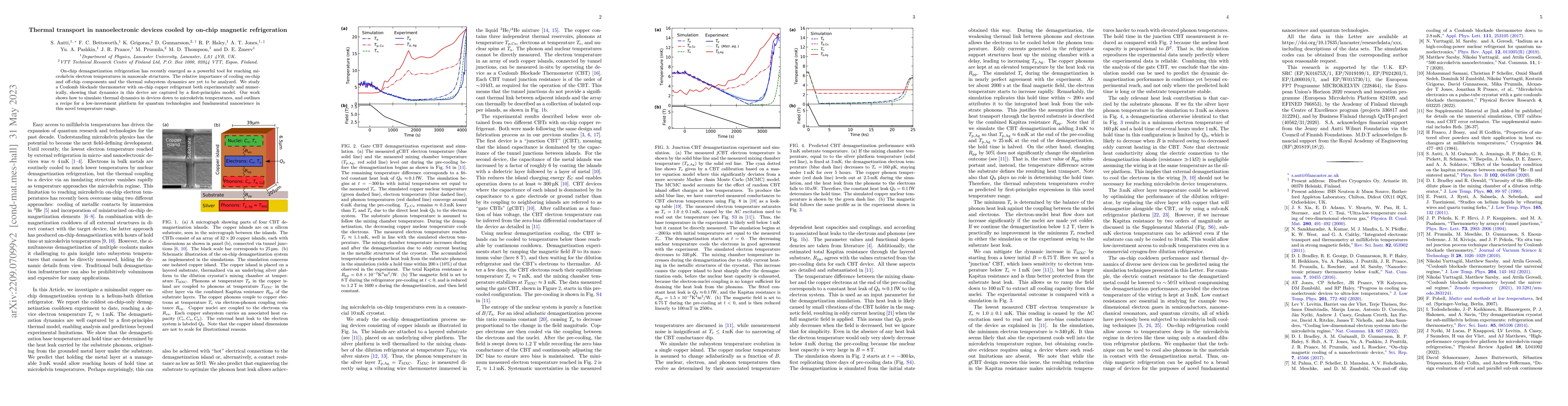 Thumbnail for Thermal transport in nanoelectronic devices cooled by on-chip magnetic
  refrigeration