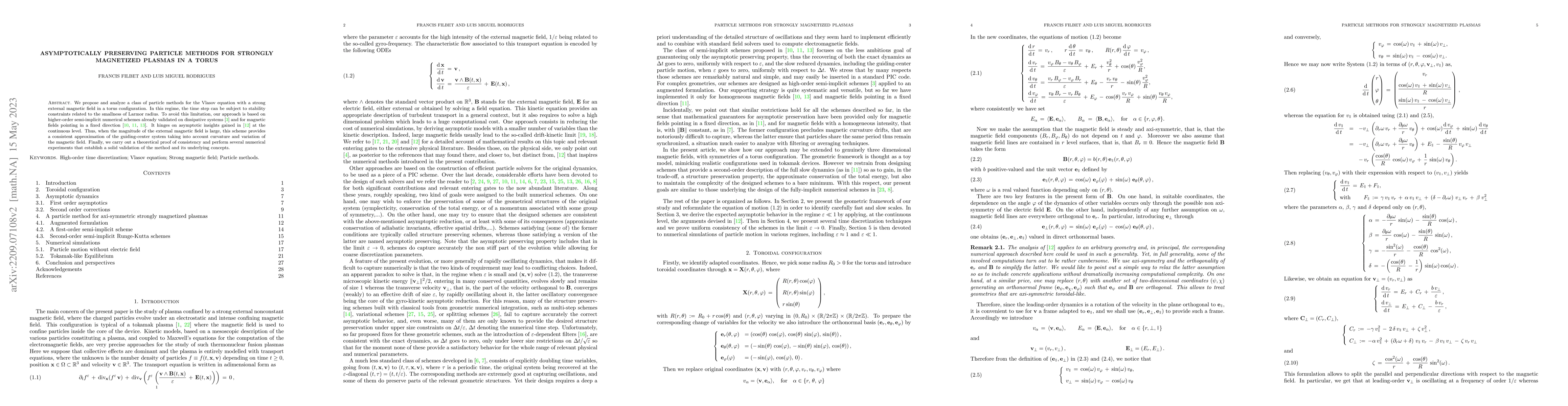Thumbnail for Asymptotically preserving particle methods for strongly
  magnetizedplasmas in a torus