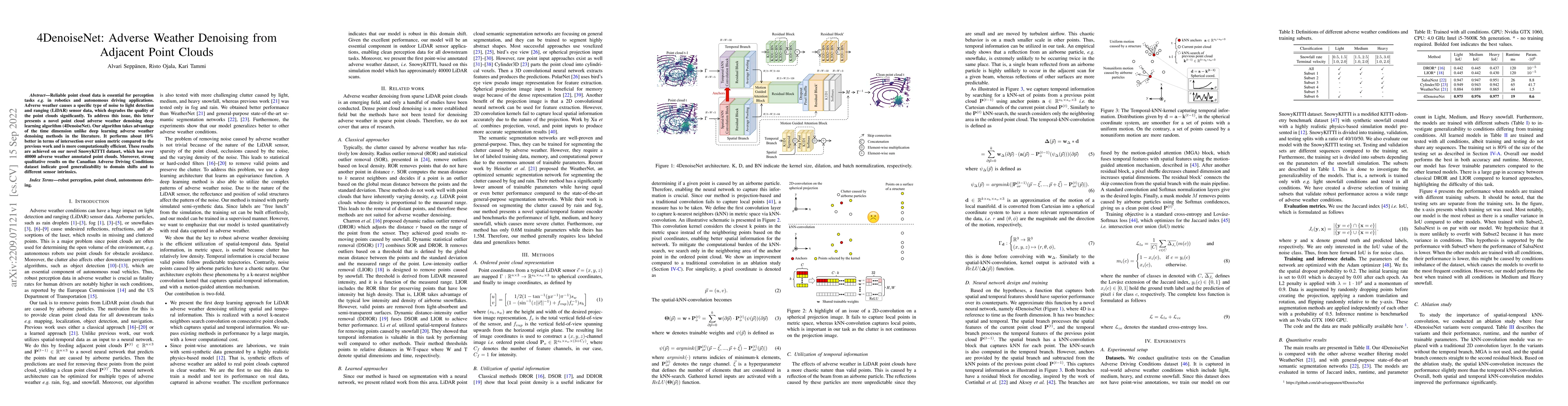 Thumbnail for 4DenoiseNet: Adverse Weather Denoising from Adjacent Point Clouds