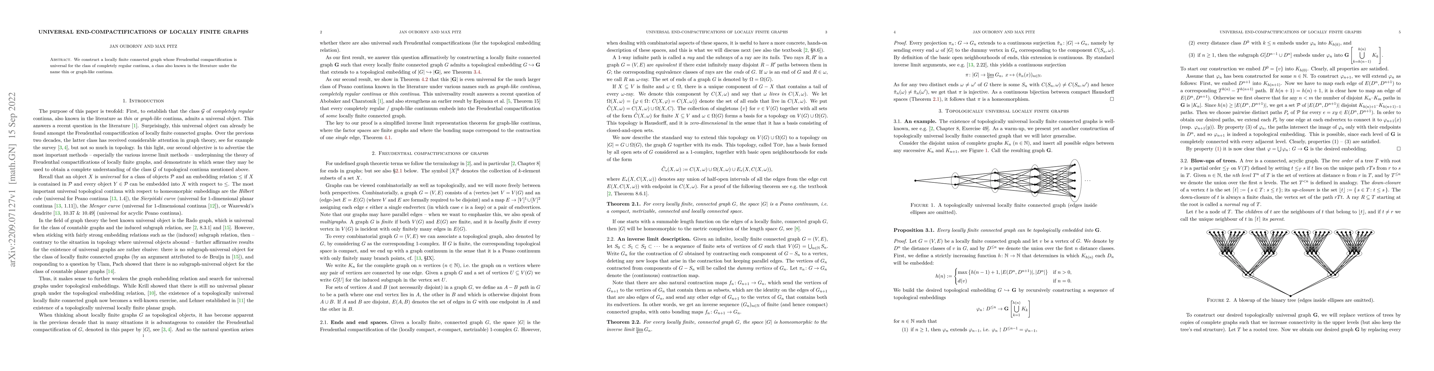 Thumbnail for Universal end-compactifications of locally finite graphs