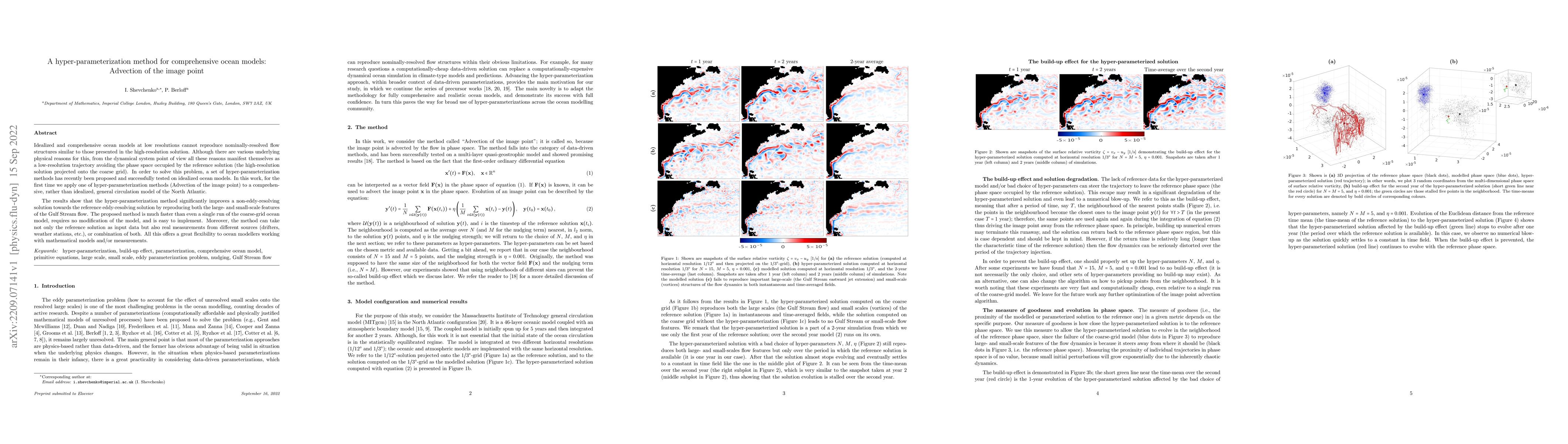 Thumbnail for A hyper-parameterization method for comprehensive ocean models:
  Advection of the image point