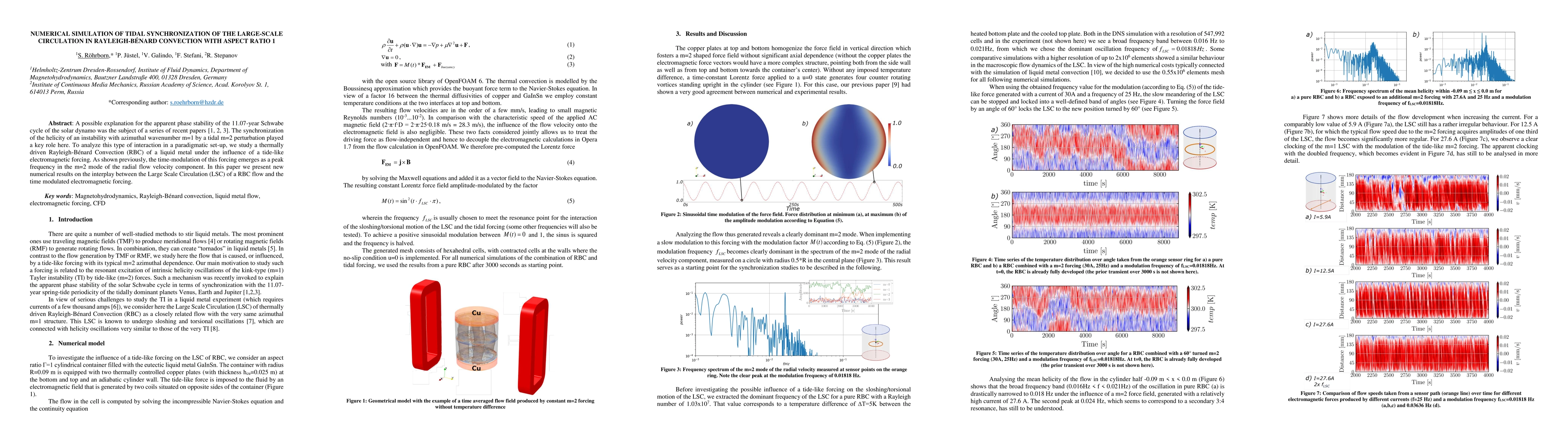 Thumbnail for Numerical simulation of tidal synchronization of the large-scale
  circulation in Rayleigh-B\'enard convection with aspect ratio 1