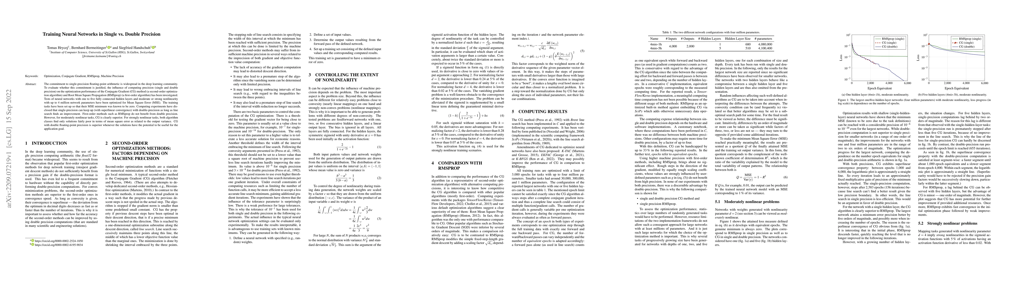 Thumbnail for Training Neural Networks in Single vs Double Precision