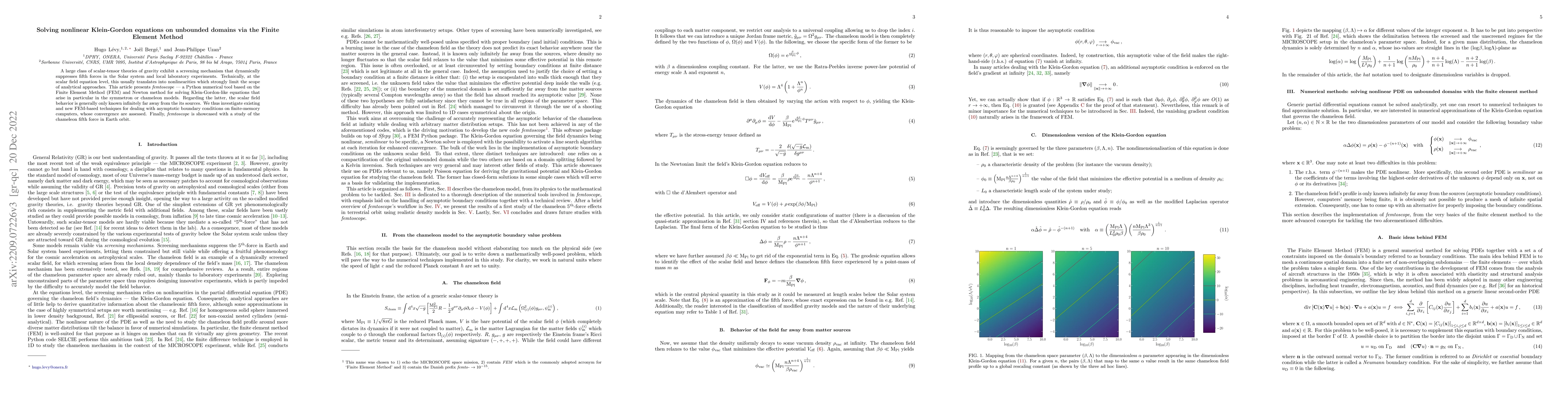 Thumbnail for Solving nonlinear Klein-Gordon equations on unbounded domains via the
  Finite Element Method