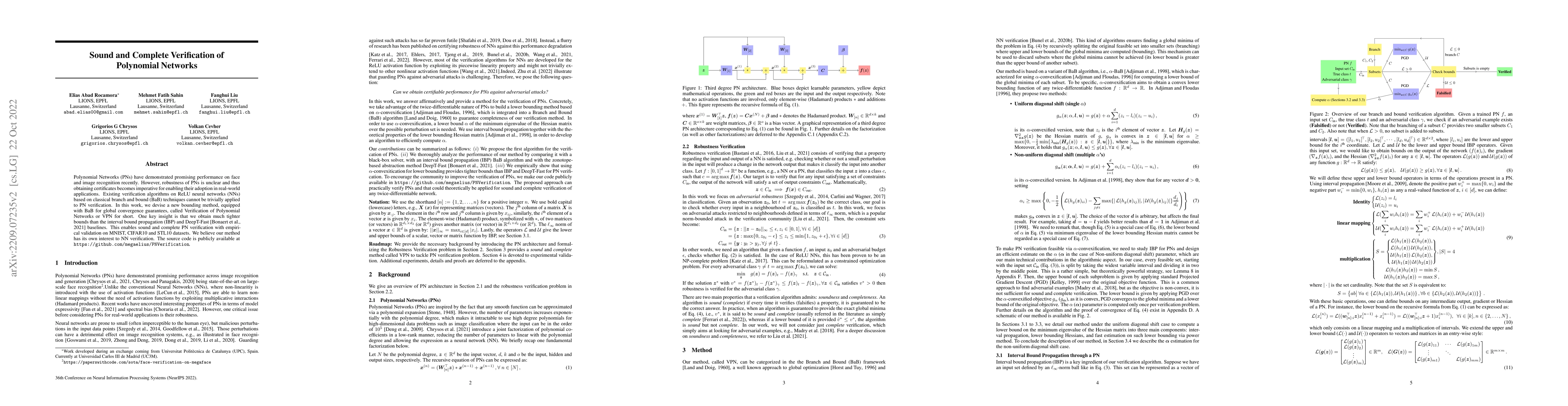 Thumbnail for Sound and Complete Verification of Polynomial Networks