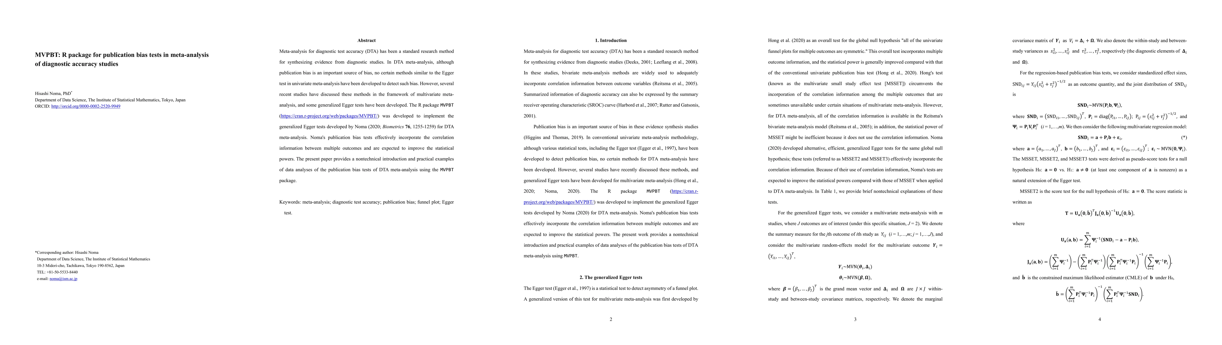 Thumbnail for MVPBT: R package for publication bias tests in meta-analysis of
  diagnostic accuracy studies