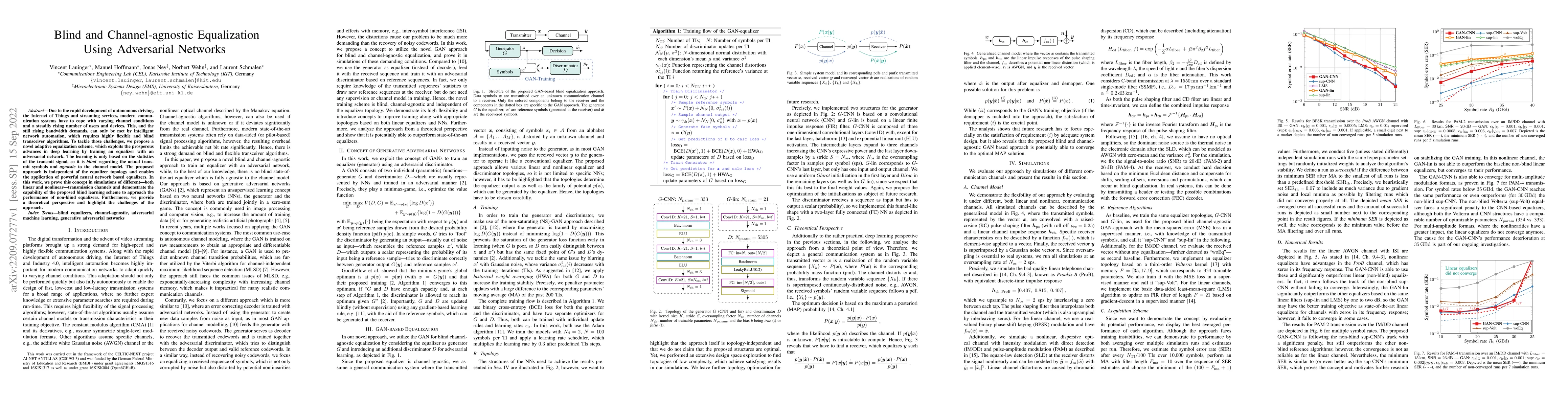 Thumbnail for Blind and Channel-agnostic Equalization Using Adversarial Networks