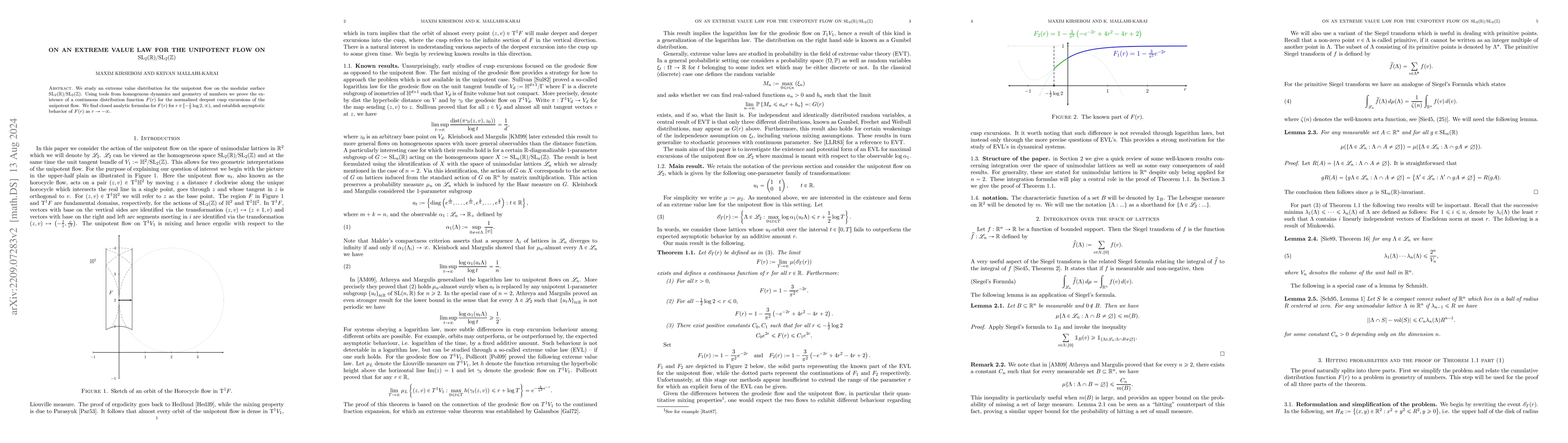 Thumbnail for On an extreme value law for the unipotent flow on
  $\mathrm{SL}_2(\mathbb{R})/\mathrm{SL}_2(\mathbb{Z})$