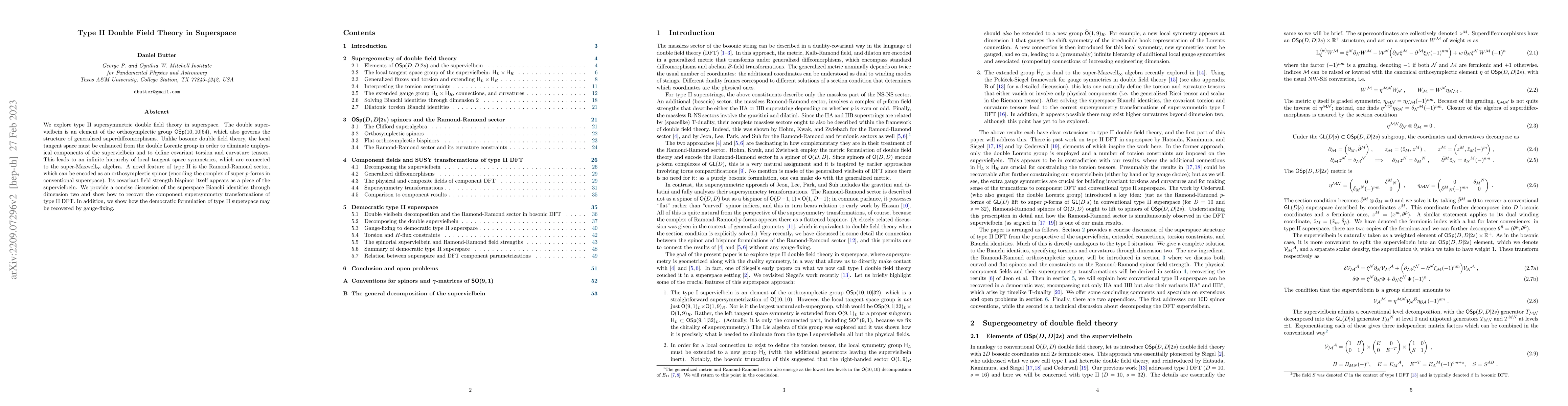 Thumbnail for Type II Double Field Theory in Superspace
